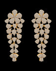 Gold and Diamond Necklace and Earrings Set