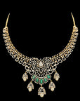 Emerald and Diamond Necklace with Changeable Centerpiece