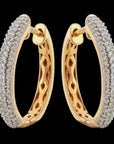 Hoop Diamond Earrings