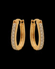 Slim clip-on Diamond Earrings