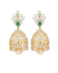 2 in 1 Diamond Jhumka Earrings