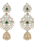 Elegant Emerald And Ruby Earrings 17283