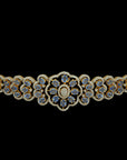 Natural Blue Sapphire and Diamond Choker