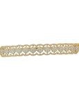 Shiny Gold Studded Bracelet with Lock