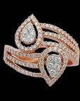 Elegant Droplets Diamond Ring 17146