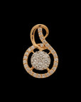 Round Diamond Pendant And Earrings Set