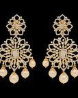 Multipurpose Chandbali Earrings with interchangeable Diamond, Emeralds  Rubies