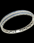 Natural Blue Sapphire  Diamond Bracelet