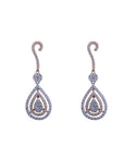 Diamond Teardrop Pendant And Earrings Set