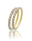 South Sea Pearl Diamond Bangles