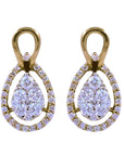 Sparkling Diamond Earrings 17321