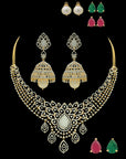 Buttalu Earrings and Necklace (Haaram) Set