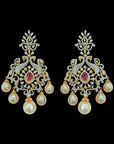 Detachable Chandbali Diamond Earrings