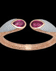 Tourmaline Diamond Cuff Bracelet