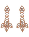 Long Droplet Diamond Earrings