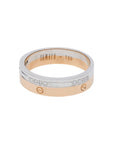 2 Tone Men Diamond Wedding Band