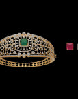 Openable Natural Emerald/Ruby and Diamond Bracelet