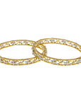 Floral Design Diamond Bangle