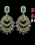 5-in-1 Detachable Chandbali Earrings