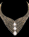 Diamond Choker Necklace Earrings Set