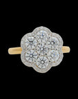 Floral Solitaire Diamond Ring