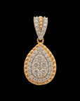 Droplet Diamond Earrings And Pendant Set