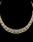 Buta Earrings  Diamond Necklace (Haaram) Set