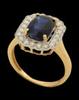 Sapphire And Diamond Ring