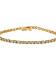 Yellow Gold Diamond Tennis Bracelet