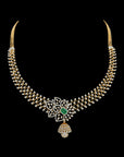 Elegant Emerald, Ruby And Diamond Necklace 17247