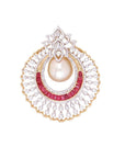 Diamond Chandbali Pendant Earrings Set