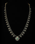 4-in-1 Bridal Layered Diamond Haaram Necklace with changeble Natural Emeralds/Rubies