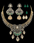 Emerald and Diamond Necklace with Changeable Centerpiece