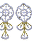 Finely Designed Diamond Earrings 17315