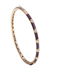 Enamel Diamond Bangle Bracelet