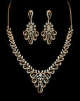 18K Gold  EVVS Diamond Haaram (Necklace)  Earrings Set