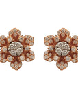 Stunning Floret Diamond Earrings And Pendant Set