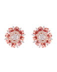 Designer Floral Diamond Earrings