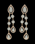 Excellent-cut EVVS Diamond Necklace and Earrings Set