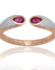 Tourmaline Diamond Cuff Bracelet