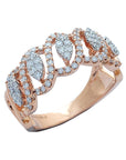 Crown-like Design Diamond Ring 17145