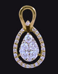 Delicately Designed Diamond Pendant 17320