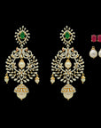 4-in-1 Earrings (Chandbali, Buttalu/Jhumki, Studs, Butta)