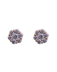 Diamond Floral Stud Earrings