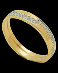 South Indian Style Gold and Diamond Wedding Band (Ring)