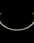 18K Gold and Diamond Necklace (Haaram) and Earrings Set