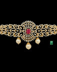 Changeable Ruby/Emerald and Diamond Choker Necklace