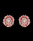 Designer Floral Diamond Earrings