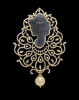 Coral Sapphire Diamond Ganesha Pendant