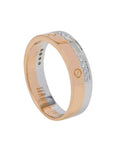 2 Tone Men Diamond Wedding Band